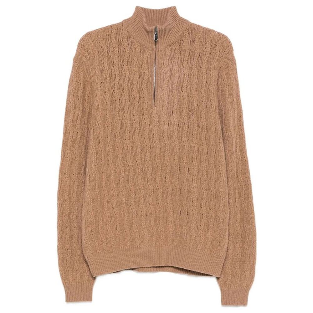 Etro Men Roma Cashmere Quarter-Zip Jumper